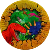 Folat Dino Plates 8pcs.