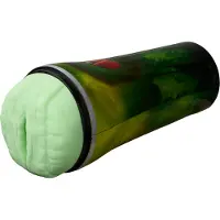 XR Brands Creature Cocks Raptor - matomainen tekovagina kotelossa (musta-vihreä)