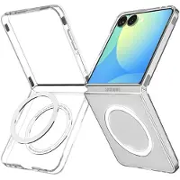 Spigen Airskin Mag Magsafe Galaxy Z Flip 7 crystal clear/white