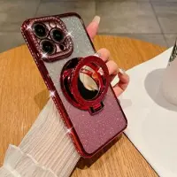 Mtp Products iPhone 15 Pro Max Glam magneettinen hybridi kotelo peilillä - punainen