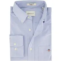 Gant for man. 3000200 Regular Fit Oxford Shirt blue (L), Casual, Cotton, Classic, Long sleeve