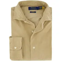 Ralph Lauren Custom Fit Corduroy Shirt - Beige - S