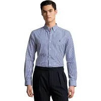 Ralph Lauren for man. 710928255008 Custom Fit Shirt blue (L), Casual, Cotton, Classic, Long sleeve