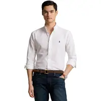 Ralph Lauren for man. 710928255002 Custom Fit Shirt white (XL), Casual, Party, Cotton, Classic, Long sleeve