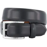 Ralph Lauren Leather Dress Belt - Black - 38