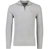 Ralph Lauren Mesh-Knit Cotton Quarter-Zip Sweater - Black - M
