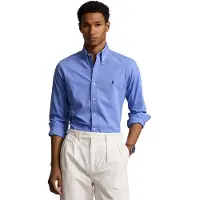 Ralph Lauren Custom Fit Stretch Poplin Shirt - Blue - XXL