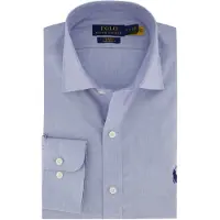 Ralph Lauren for man. 712827064001 Slim fit poplin shirt blue (39.5), Casual, Cotton, Classic, Long sleeve