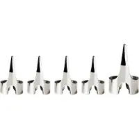 Master Series Clawed 5pc Sensation Kynsisormukset - Silver