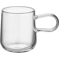Kosta Boda Viva espressokuppi ja lautanen 8 cl 2-pakkaus
