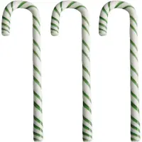 Kosta Boda Polka lasikoriste 17 cm 3-pakkaus, valkoinen/vihreä