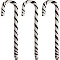 Kosta Boda - Polka tikkari 17 cm 3-pack valkoinen/musta