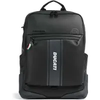 Piquadro x Ducati Arkireppu RFID-suoja 44 cm Kannettavan tietokoneen taskun syvyys Musta