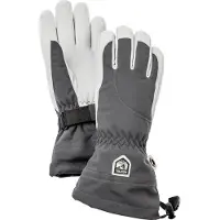 Hestra Women's Heli Ski 5 Finger Grey/Off White Lasketteluhanskat 6