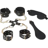 Sinful Braided Kinky Bondagesetti - Black