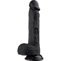 Hismith Premium Musta KlicLok Dildo Medium - Black