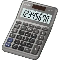 Casio MS-80F, Työpöytä, Perus, 8 lukua, Akku/Aurinko, Harmaa (81-110023)