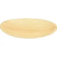 Papstar PAP85503, Kilpi, Pyöreä, Palmun lehti, Puu, Yksivärinen, 23 cm