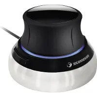 3DConnexion SpaceMouse Compact, 3D-hiiri, musta/hopea