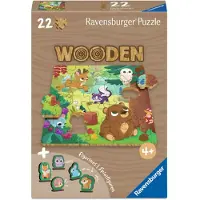 Ravensburger Wooden Forest Animals 22P - Multi/patterned - ONE SIZE