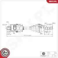 ESEN SKV Vetoakseli 40SKV089