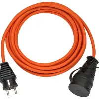 Brennenstuhl 1169960, 5 m, Ulkona, IP44, Öljynkestävä, UV-kestävä, Musta, Oranssi, 230 V