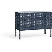 HAY Perforated Cabinet kaappi small Steel sininen
