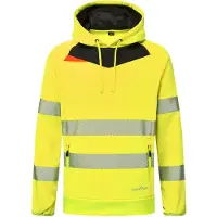 Portwest DX483 Hi-Vis kelta/musta huppari