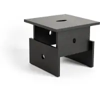 HAY Wood Box sohvapöytä Musta lakattu tammi
