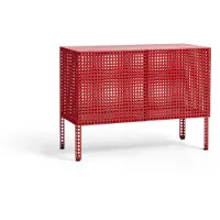 HAY Perforated Cabinet kaappi small Viininpunainen
