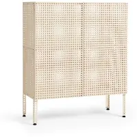HAY Perforated Cabinet kaappi medium Eggshell