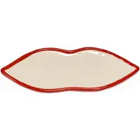 Serax Les Objets Mouleversants tarjotin M Red-white