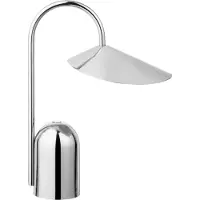 Ferm Living Pöytävalaisin , Arum, himmennettävä, Metallinsävyinen, Olohuone, Ruostumaton teräs, Design