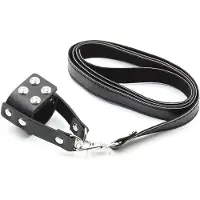 Kiotos Cock Ring With Leather Leash