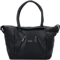 Greenland Nature Black Nappa Shopperit Nahka 33 cm Musta