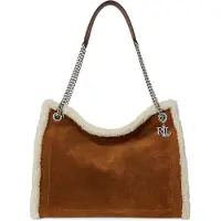Ralph Lauren Bradley Shopperit Nahka 35.5 cm Ruskea