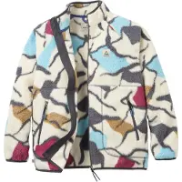 Passenger Fairbanks 2.0 Full Zip Recycled Sherpa Fleecetakki abstract trails off white Koko M