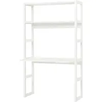 Hoppekids STOREY kokonaisuus, hyllyt 2kpl, pöytälevy, 100 cm - valkoinen White