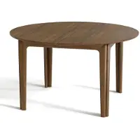 Skovby #112- jatkettava pöytä öljytty pähkinäviilu ø 130/230cm