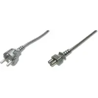 Digitus POWER CORD, CEE 7/7 (TYP-F) - C5 M/F, 0,75M, H05VV-F3G 0.75QMM, BL (AK-440115-008-S)