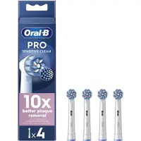 Oral-B Sensitive Clean & Care -harjaspäät 4 kpl, valkoinen