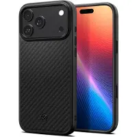 Spigen iPhone 17 Pro Enzo Aramid T Mag kotelo - MagSafe-yhteensopiva - Musta