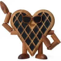 Spring Copenhagen - Woodies Wendy Waffle Puufiguuri 8 cm Tammi