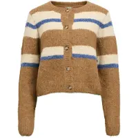 Object Objgalia L/S Re Knit Cardigan Noos - Beige - XS