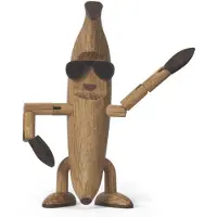 Spring Copenhagen - Woodies Benny Banana Puufiguuri 13 cm Tammi