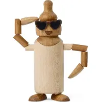 Spring Copenhagen - Woodies Billie Bottle Puufiguuri 11,6 cm Vaahtera