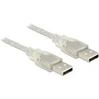 DeLOCK 83891, 5 m, USB A, USB A, USB 2.0, 0,48 Gbit/s, Läpinäkyvä