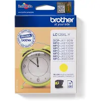 Brother LC125XLY -suurväriainekasetti, keltainen, jopa 1200 sivua