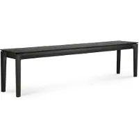 Ethnicraft Bok Penkki 35x186 cm Musta lakattu tammi