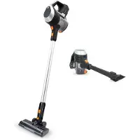 Nedis Varsi-imuri 130 W 25.9 VAC Moottorisoitu harja sisäänrakennetulla valolla 10000 Pa HEPA ilmansuodatin Musta / Oranssi